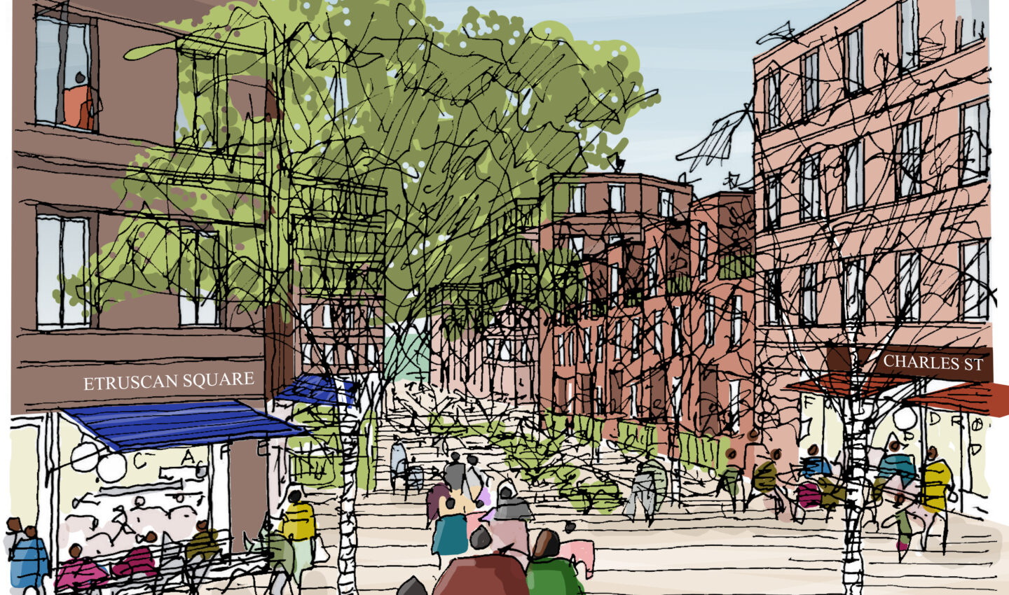 Etruscan Square Artist Impression